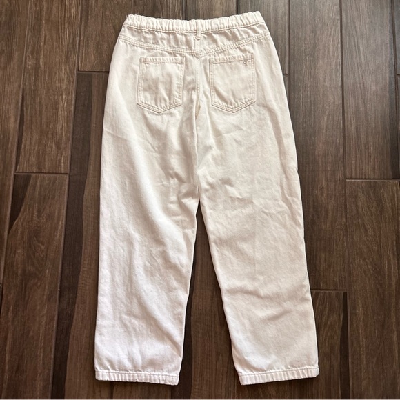 Anthropologie Pilcro Jenna Mid-Rise Relaxed Jeans in White Sz S - Picture 7 of 9